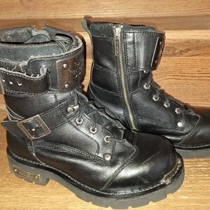 Harley Davidson zip up moto boots